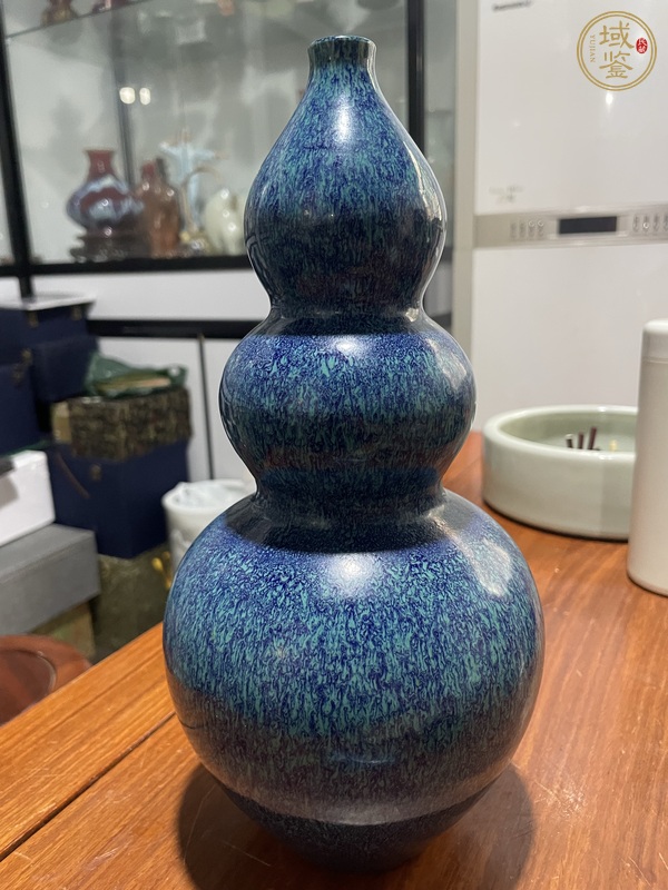 古玩爐鈞釉葫蘆瓶真品鑒賞圖