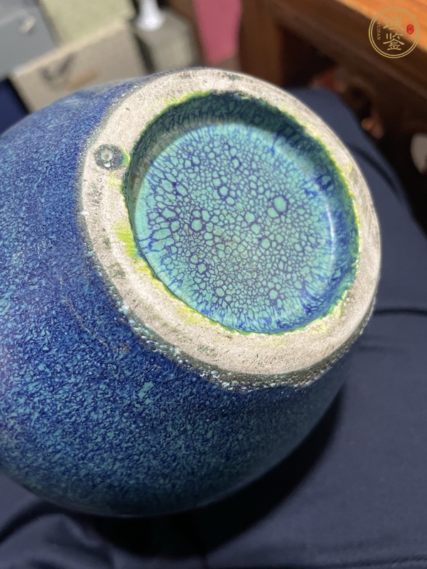 古玩陶瓷爐鈞釉葫蘆瓶真品鑒賞圖