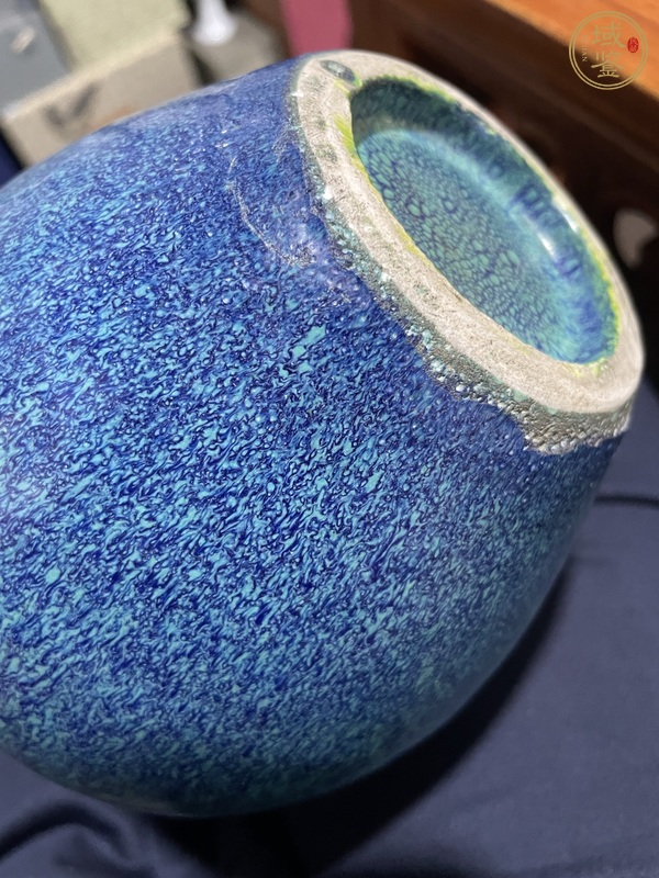 古玩陶瓷爐鈞釉葫蘆瓶真品鑒賞圖