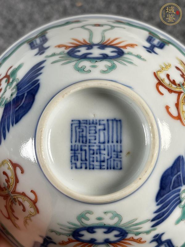 古玩陶瓷青花五彩小碗真品鑒賞圖