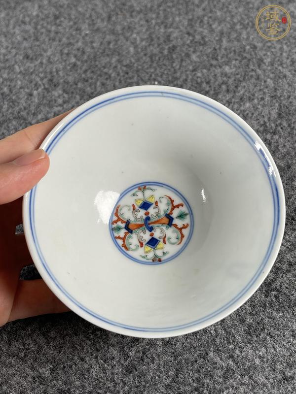 古玩陶瓷青花五彩小碗真品鑒賞圖
