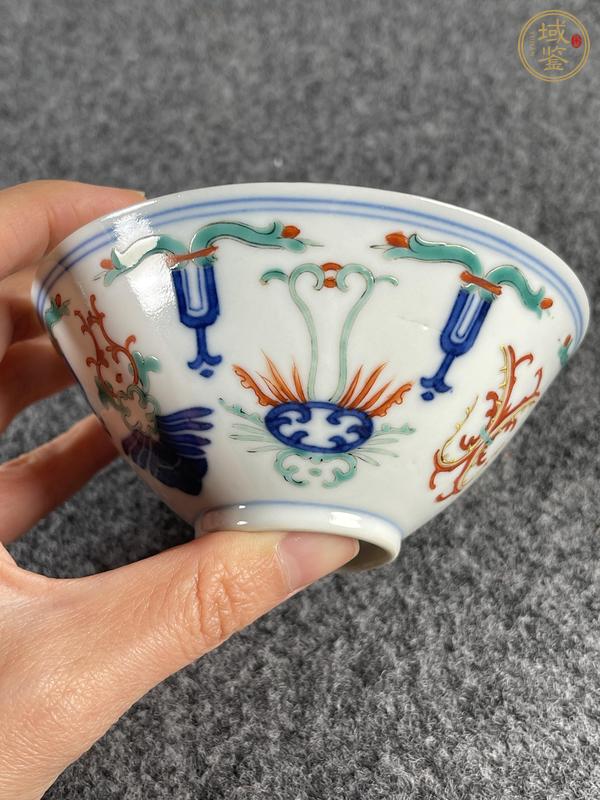 古玩陶瓷青花五彩小碗真品鑒賞圖