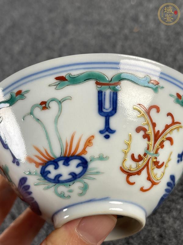 古玩陶瓷青花五彩小碗真品鑒賞圖
