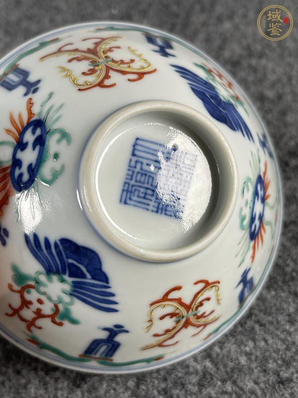 古玩陶瓷青花五彩小碗真品鑒賞圖