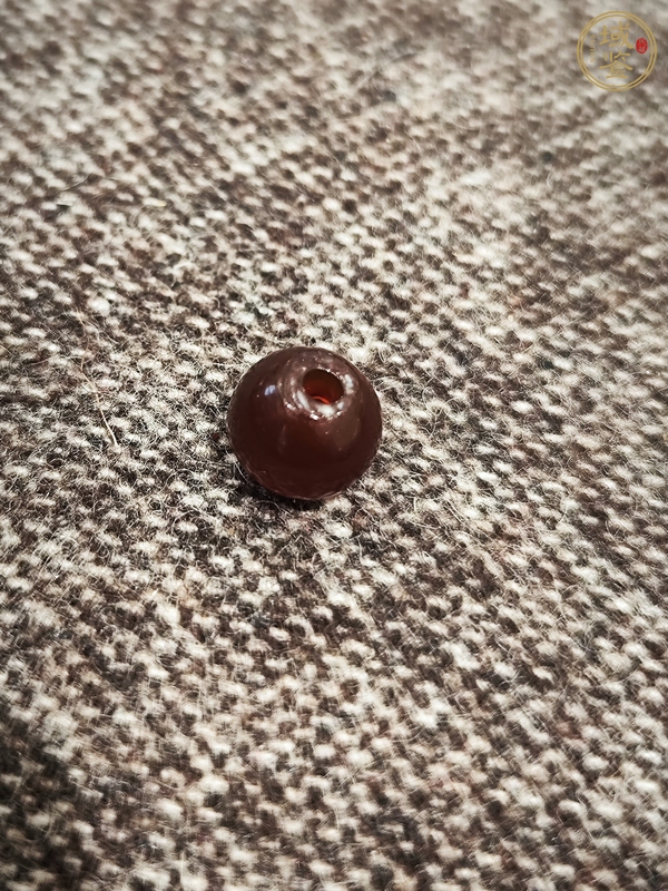 古玩玉器瑪瑙珠真品鑒賞圖
