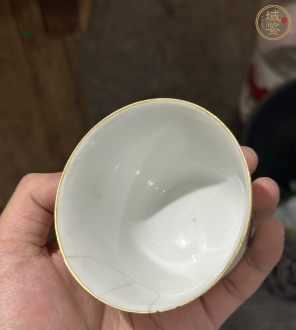古玩陶瓷無雙譜粉彩杯真品鑒賞圖