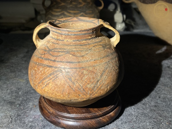 古玩陶瓷馬家窯文化馬廠類(lèi)型雙耳罐真品鑒賞圖