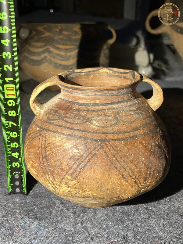 古玩陶瓷馬家窯文化馬廠類(lèi)型雙耳罐真品鑒賞圖