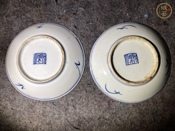 古玩陶瓷青花纏枝花卉紋盤真品鑒賞圖