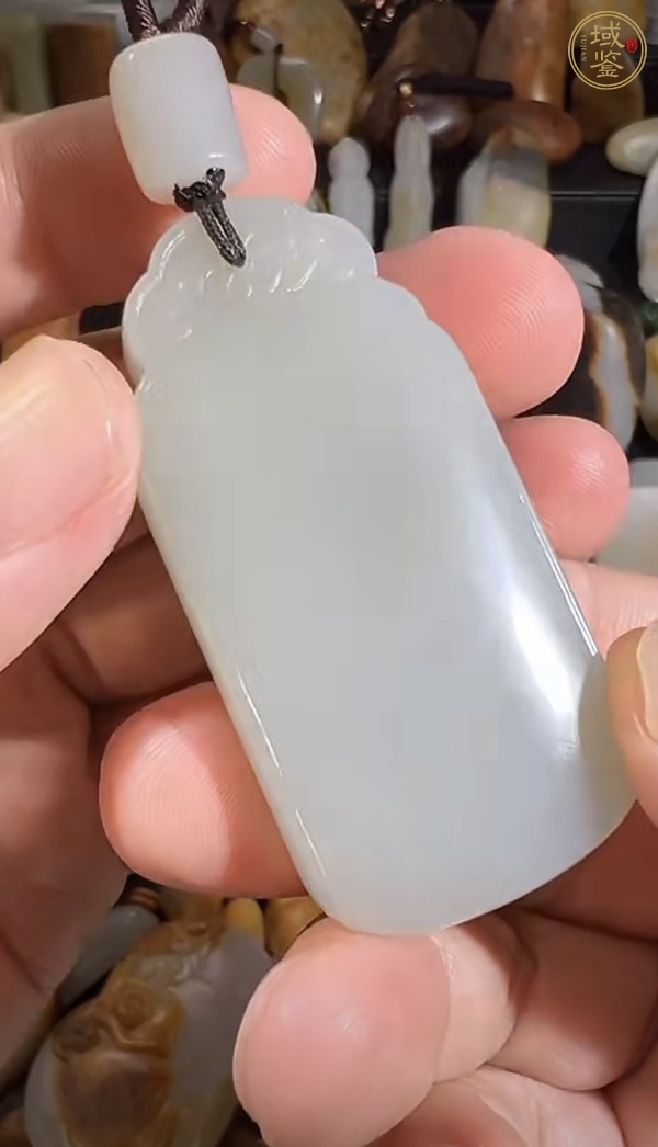 古玩玉器白玉無(wú)事牌真品鑒賞圖