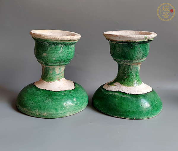 古玩陶瓷明三彩高足杯真品鑒賞圖
