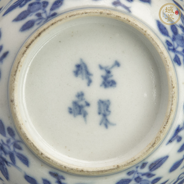 古玩陶瓷清光緒 青花花卉紋杯真品鑒賞圖