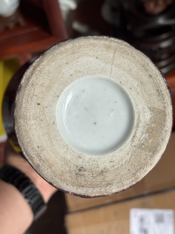 古玩陶瓷清中期 郎紅釉梅瓶拍賣,當前價格29888元