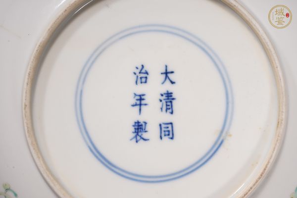 古玩陶瓷粉彩蟲草紋盤真品鑒賞圖