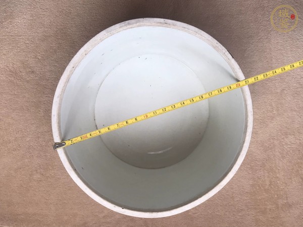 古玩陶瓷山水紋青花筆海真品鑒賞圖