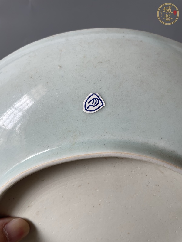 古玩陶瓷青花高士人物盤真品鑒賞圖