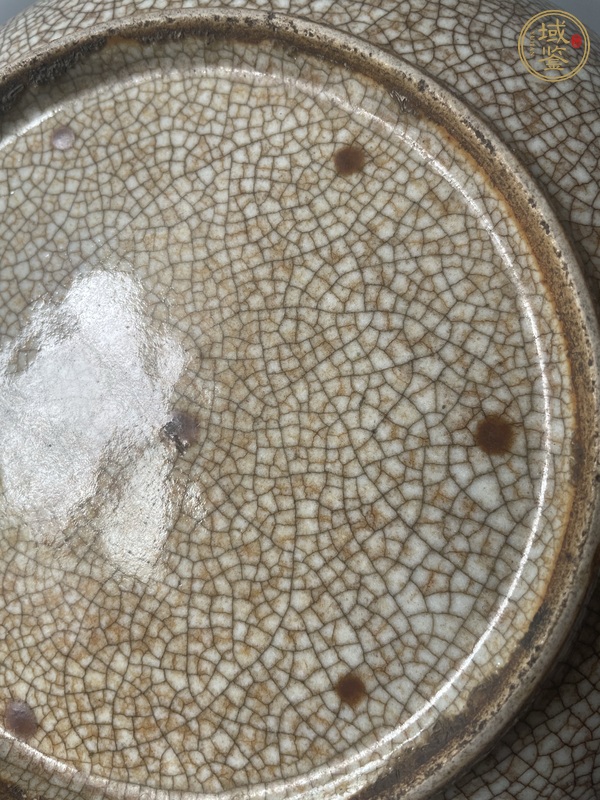 古玩陶瓷哥釉七星盤真品鑒賞圖