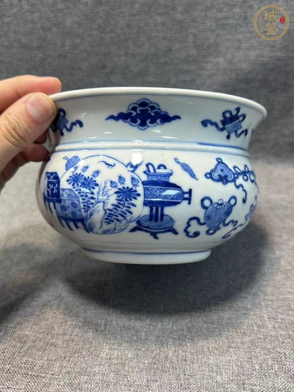 古玩青花爐真品鑒賞圖