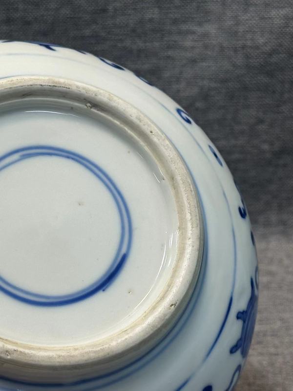 古玩陶瓷康熙青花博古紋羅漢爐拍賣，當前價格38888元