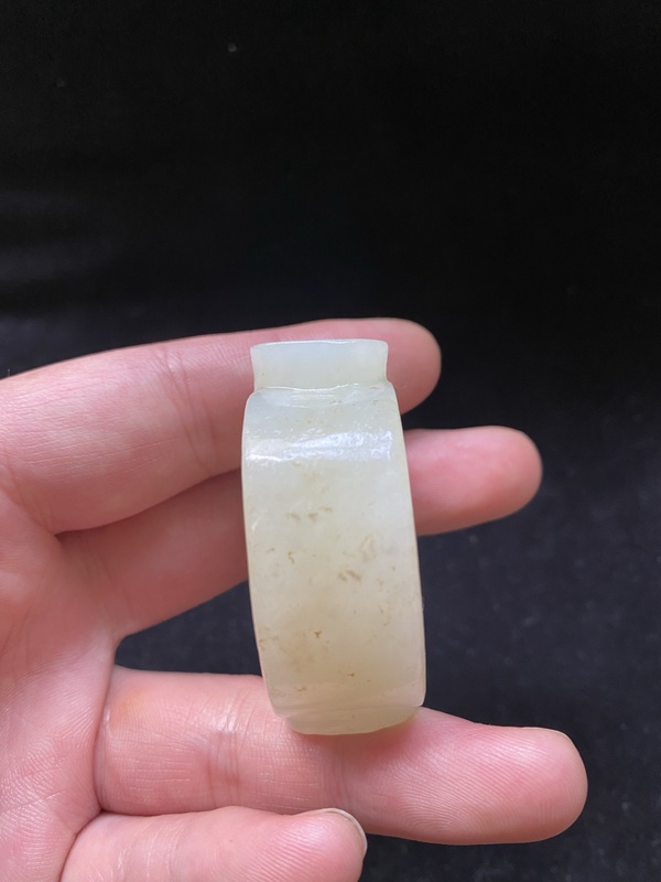 古玩玉器幾十年和田玉雕“歲歲平安”鼻煙壺拍賣，當(dāng)前價(jià)格1000元