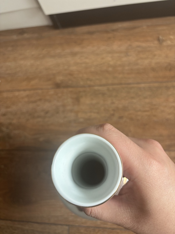 古玩陶瓷廣彩徽章瓷瓶拍賣，當前價格84元