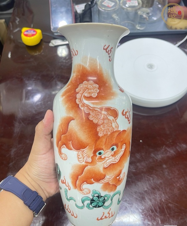 古玩陶瓷太師少保瓶真品鑒賞圖