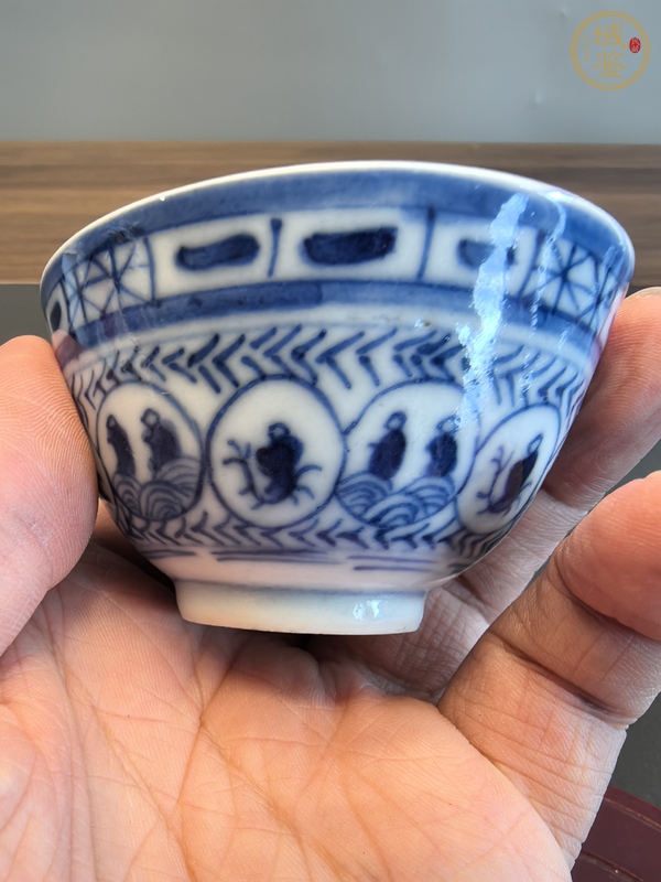 古玩陶瓷青花龍鳳紋杯真品鑒賞圖