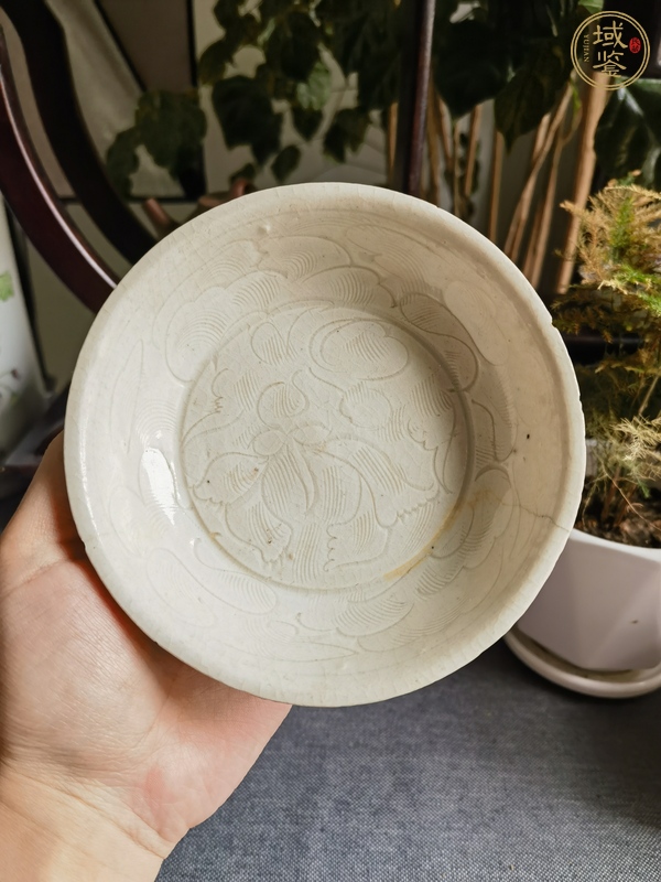 古玩陶瓷青白釉刻花盤(pán)真品鑒賞圖