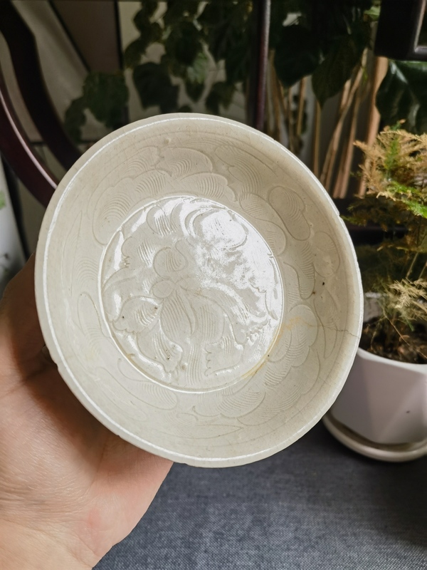 古玩陶瓷【精品】宋代白釉刻花洗拍賣，當(dāng)前價(jià)格0元