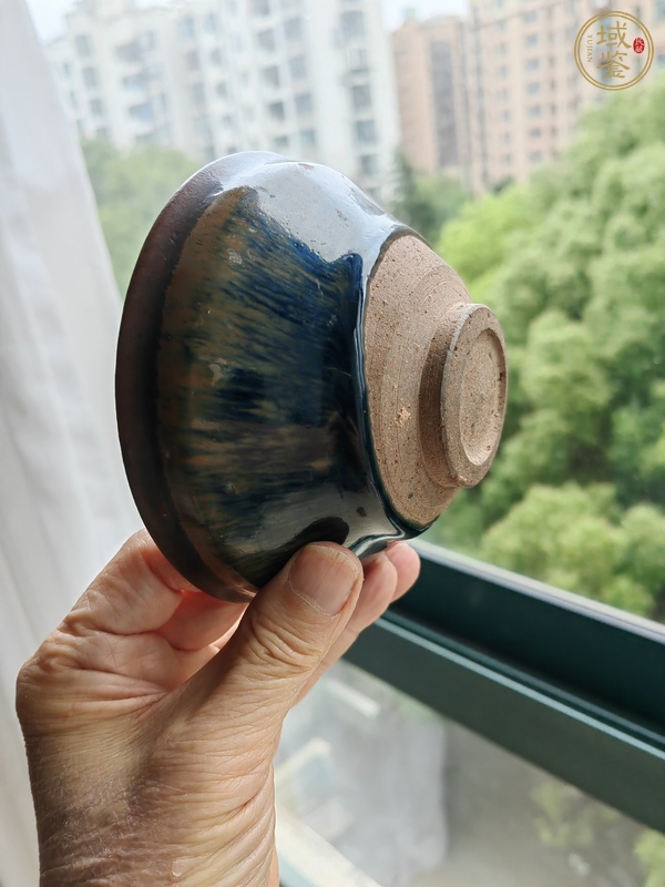 古玩陶瓷福清窯兔毫束口盞真品鑒賞圖