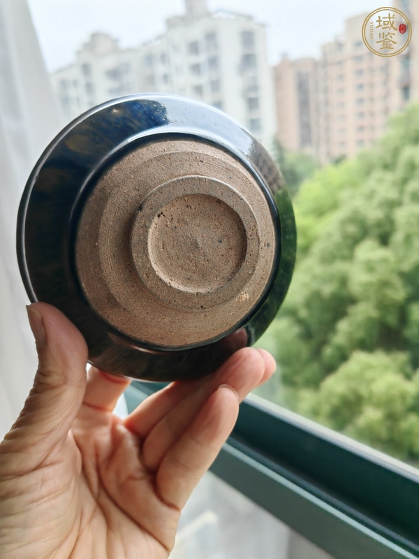 古玩陶瓷福清窯兔毫束口盞真品鑒賞圖
