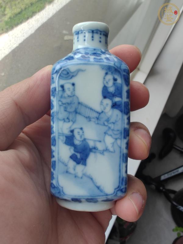 古玩陶瓷青花鼻煙壺真品鑒賞圖