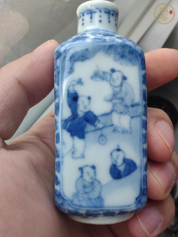 古玩陶瓷青花鼻煙壺真品鑒賞圖