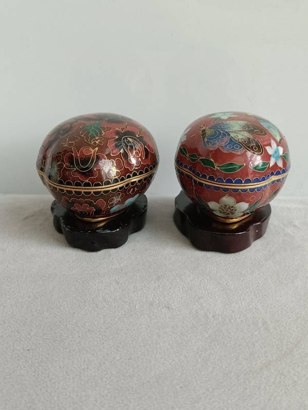 古玩雜項景泰藍蓋盒拍賣，當前價格560元