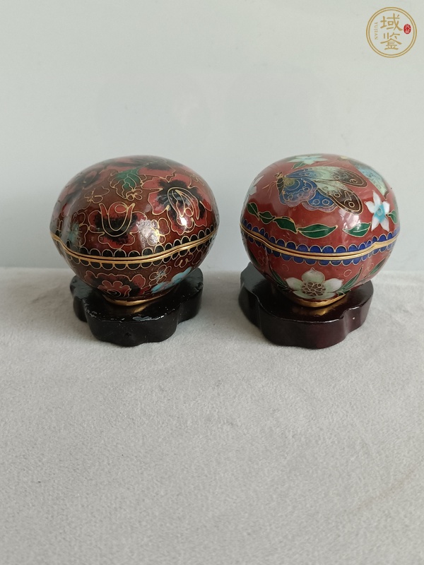 古玩雜項(xiàng)景泰藍(lán)蓋盒真品鑒賞圖