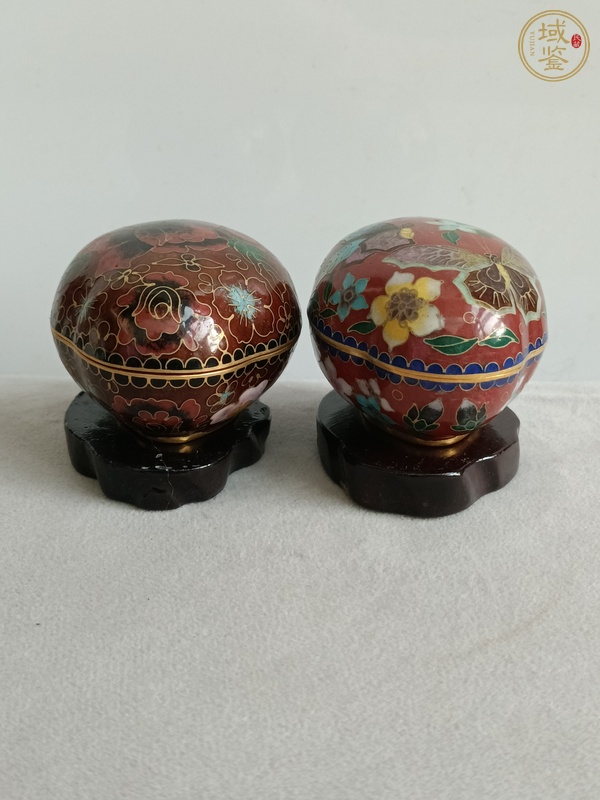 古玩雜項(xiàng)景泰藍(lán)蓋盒真品鑒賞圖