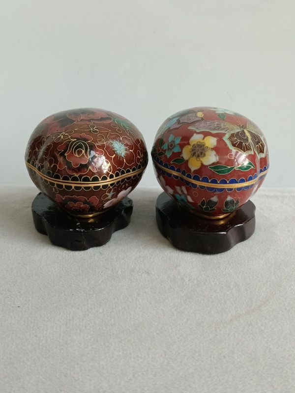古玩雜項景泰藍蓋盒拍賣，當前價格560元