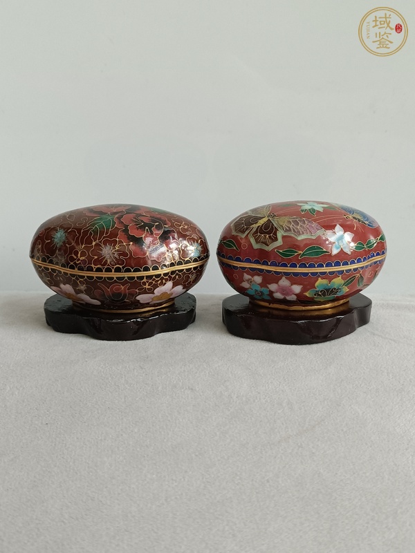 古玩雜項(xiàng)景泰藍(lán)蓋盒真品鑒賞圖