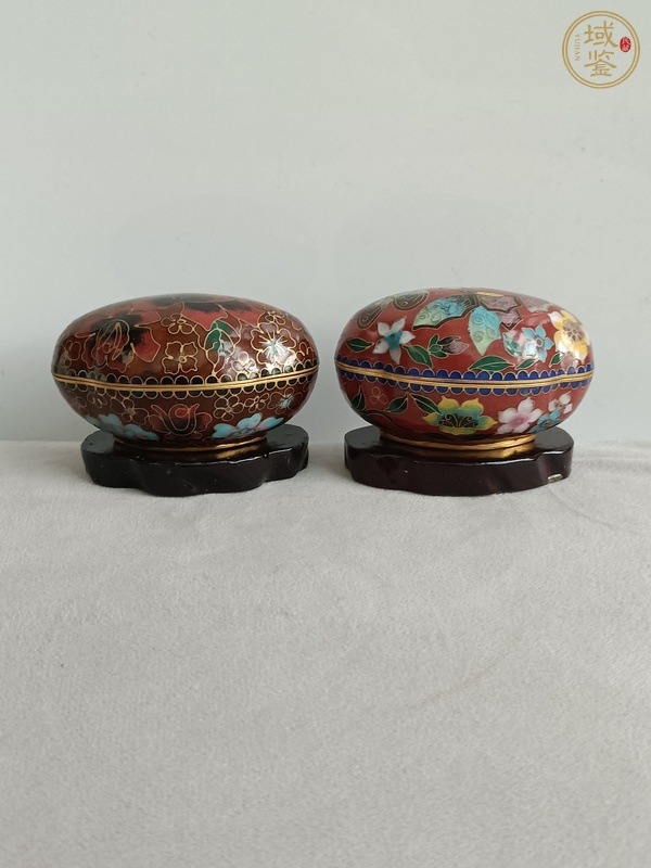 古玩雜項(xiàng)景泰藍(lán)蓋盒真品鑒賞圖
