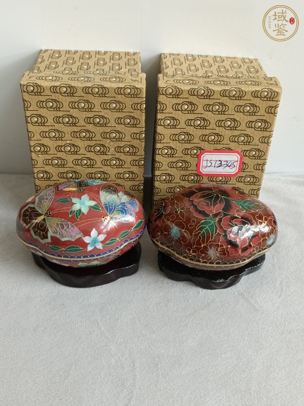 古玩景泰藍蓋盒真品鑒賞圖