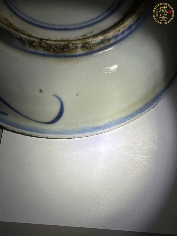古玩陶瓷龍紋青花盤真品鑒賞圖