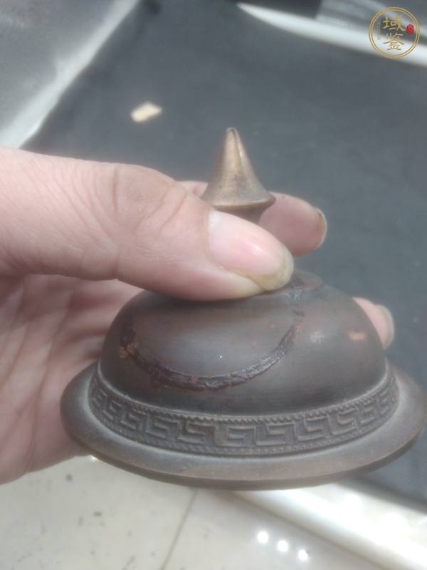 古玩雜項(xiàng)藏式紫銅蓋罐真品鑒賞圖