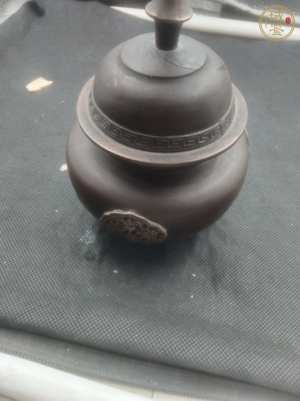 古玩雜項(xiàng)藏式紫銅蓋罐真品鑒賞圖