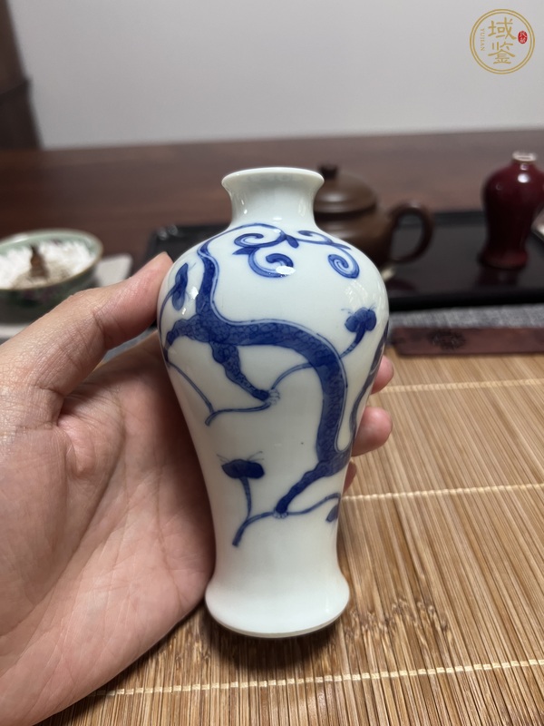 古玩陶瓷青花龍紋瓶真品鑒賞圖