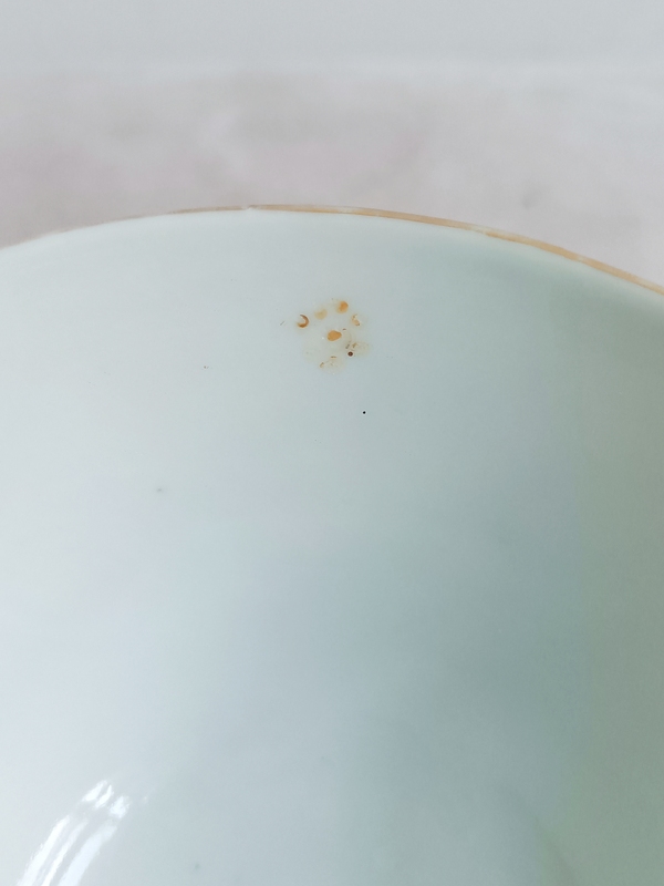 古玩陶瓷礬紅彩花卉紋蓋碗拍賣，當(dāng)前價格498元