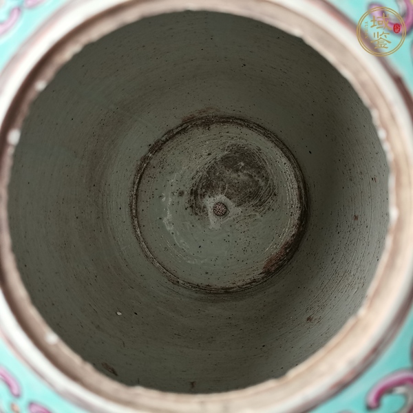 古玩粉彩將軍罐真品鑒賞圖