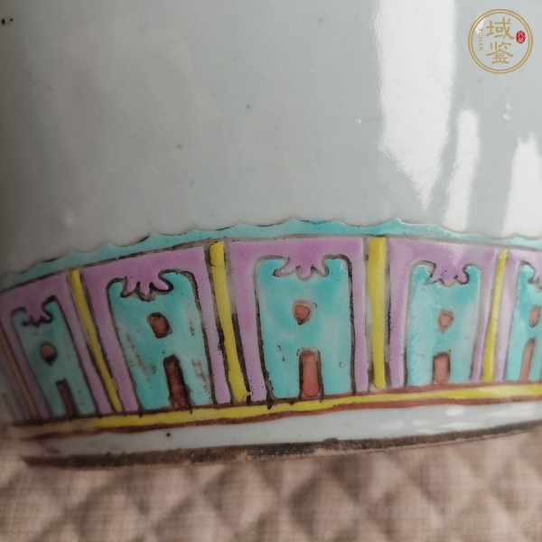 古玩陶瓷粉彩將軍罐真品鑒賞圖