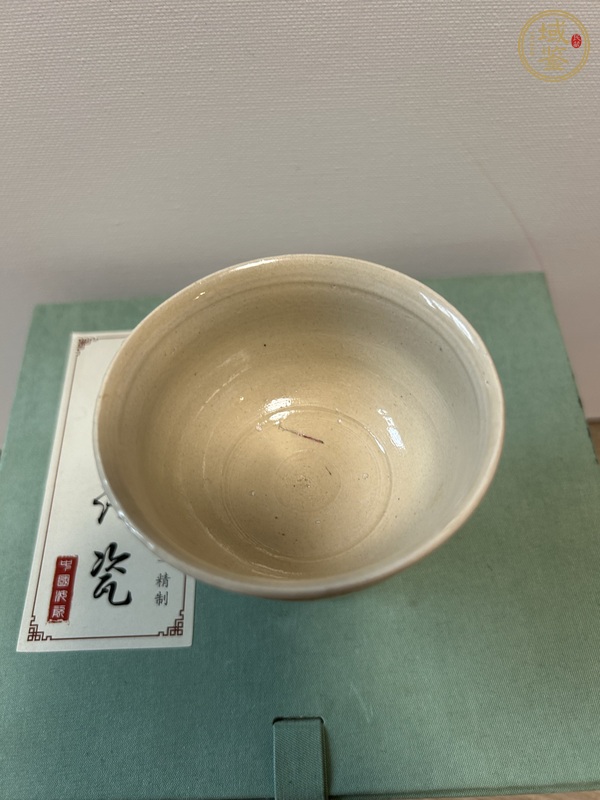 古玩陶瓷白釉高足杯真品鑒賞圖