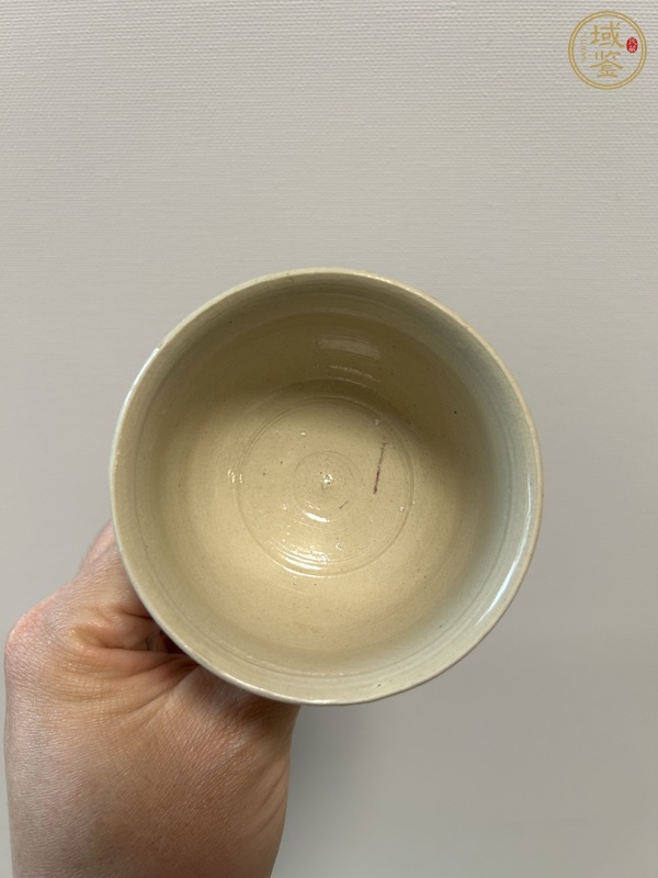 古玩陶瓷白釉高足杯真品鑒賞圖
