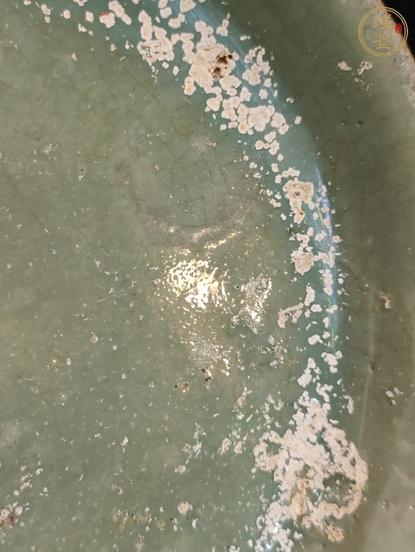 古玩陶瓷華寧窯青釉盤真品鑒賞圖